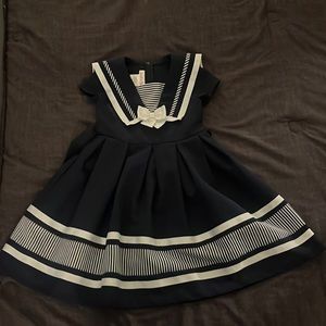 ☀️FINAL SALE - ⚓️ Navy Girls 6x Striped Dress